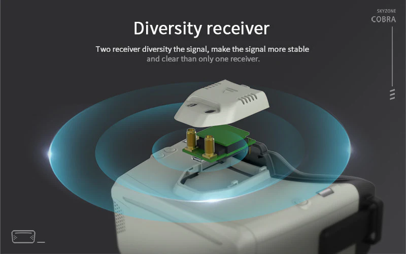 SKYZONE COBRA LITE V2 Diversity 480*272 Goggle - Image 5